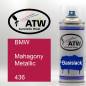 Preview: BMW, Mahagony Metallic, 436: 400ml Sprühdose, von ATW Autoteile West.